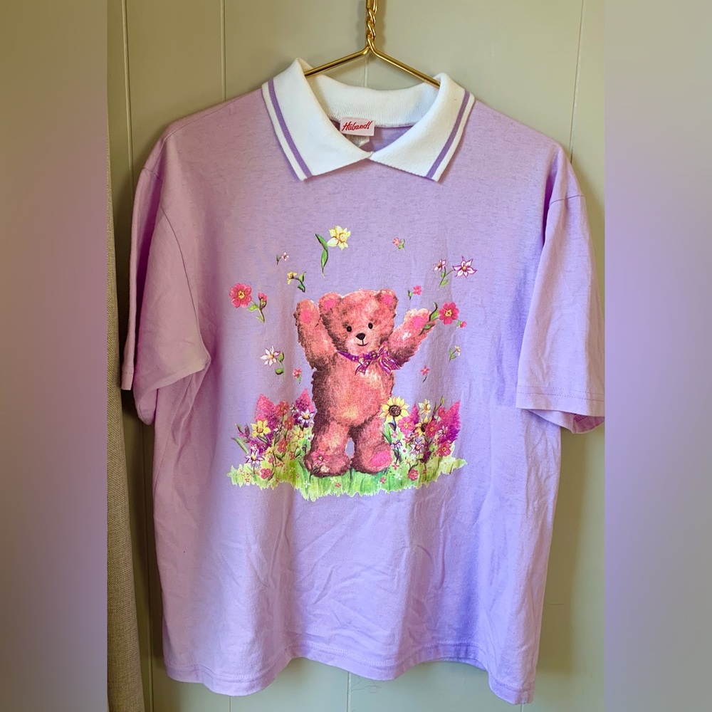 Haband Brand Teddy Bear collared shirt - Medium